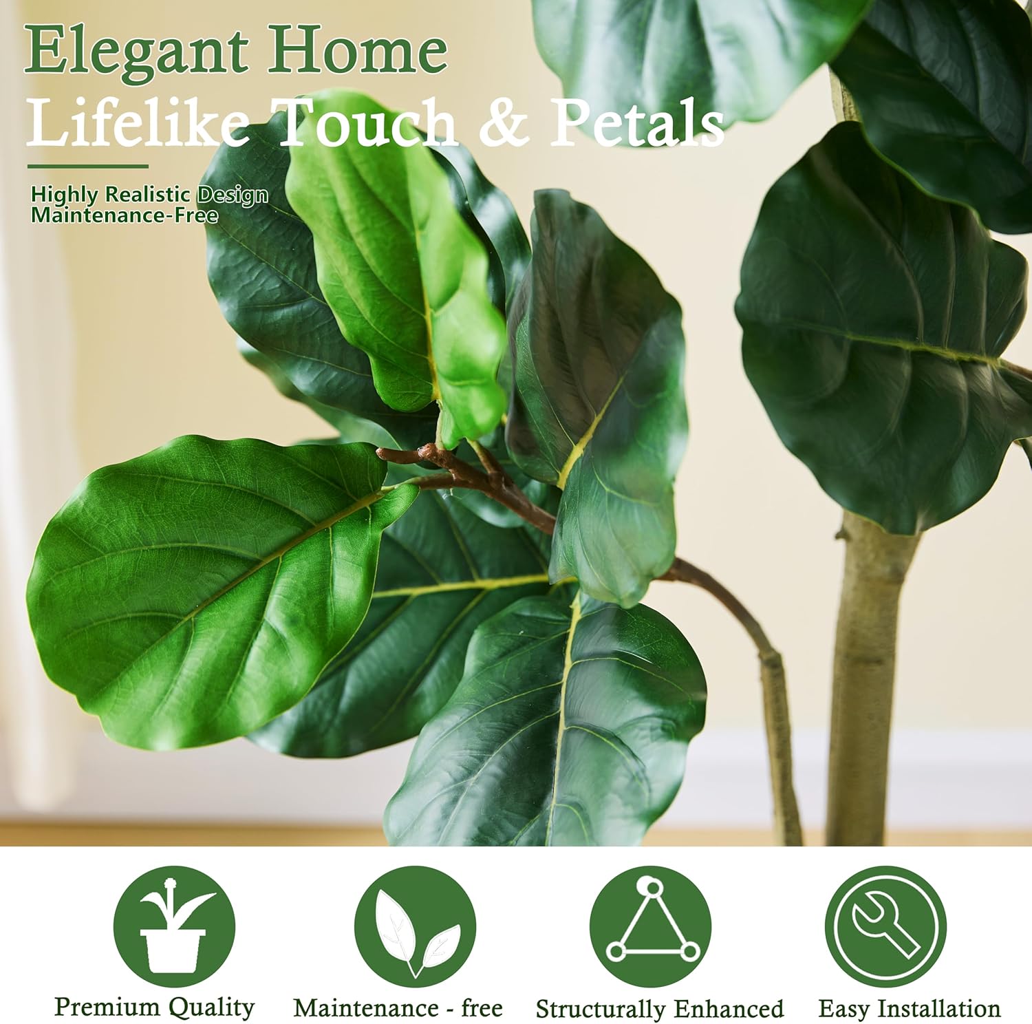 135 cm Yapay Fiddle Leaf Fig A - Plant Parent Gifts incelemesi ve fiyatı